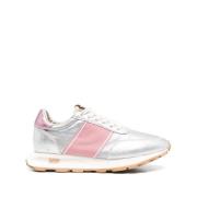 Roze Roze Panel Sneakers Philippe Model , Gray , Dames