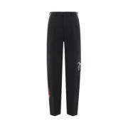 Zwarte gebreide broek met juweel inzetstukken Undercover , Black , Dam...