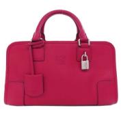 Pre-owned Leather handbags Loewe Pre-owned , Pink , Dames