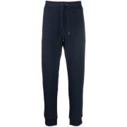 Navy Katoenen Sweatpants Aw24 Polo Ralph Lauren , Blue , Heren