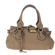 Pre-owned Leather handbags Chloé Pre-owned , Beige , Dames