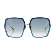 Vierkant Frame UV-bescherming Zonnebril Linda Farrow , Blue , Dames