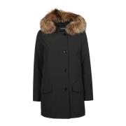 Afneembare bontparka voor Arctisch weer Woolrich , Black , Dames