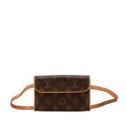 Pre-owned Canvas louis-vuitton-bags Louis Vuitton Vintage , Brown , Da...