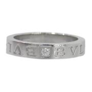 Pre-owned White Gold rings Bvlgari Vintage , Gray , Dames