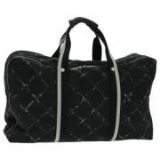 Pre-owned Leather travel-bags Chanel Vintage , Black , Dames