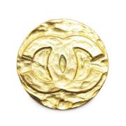 Pre-owned Fabric brooches Chanel Vintage , Yellow , Dames