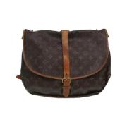 Pre-owned Canvas louis-vuitton-bags Louis Vuitton Vintage , Brown , Da...