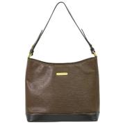 Pre-owned Leather shoulder-bags Burberry Vintage , Brown , Dames