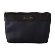 Zwarte leren tas met gouden details Michael Kors , Black , Dames