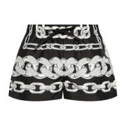 Zwembroek met Medusa Chain print Versace , Black , Heren