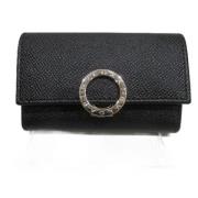 Pre-owned Leather key-holders Bvlgari Vintage , Black , Unisex