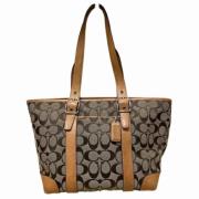 Pre-owned Canvas shoulder-bags Coach Pre-owned , Beige , Dames