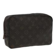 Pre-owned Canvas clutches Louis Vuitton Vintage , Brown , Dames