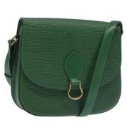 Pre-owned Leather louis-vuitton-bags Louis Vuitton Vintage , Green , D...