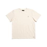 Logo Print Katoenen T-shirt Clean Cut , Beige , Heren