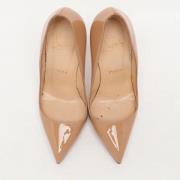 Pre-owned Fabric heels Christian Louboutin Pre-owned , Beige , Dames