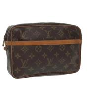 Pre-owned Canvas clutches Louis Vuitton Vintage , Brown , Dames