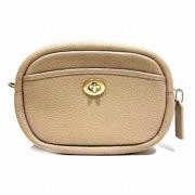 Pre-owned Leather shoulder-bags Coach Pre-owned , Beige , Dames