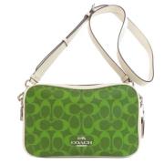 Pre-owned Leather shoulder-bags Coach Pre-owned , Green , Dames