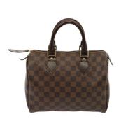 Pre-owned Canvas handbags Louis Vuitton Vintage , Brown , Dames