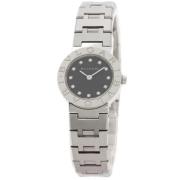 Pre-owned Stainless Steel watches Bvlgari Vintage , Black , Dames