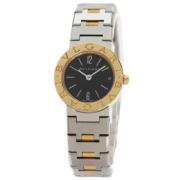 Pre-owned Stainless Steel watches Bvlgari Vintage , Black , Dames