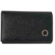 Pre-owned Leather key-holders Bvlgari Vintage , Black , Unisex