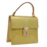 Pre-owned Leather handbags Louis Vuitton Vintage , Green , Dames