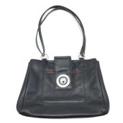 Pre-owned Leather shoulder-bags Bvlgari Vintage , Black , Dames