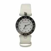 Pre-owned Leather watches Bvlgari Vintage , White , Dames