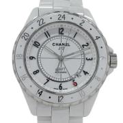 Pre-owned Stainless Steel watches Chanel Vintage , White , Heren