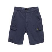 Blauwe Katoenen Shorts Bermuda Herfst/Winter Lyle & Scott , Blue , Her...