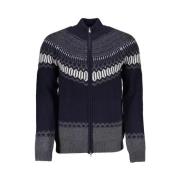 Blauwe Wol Heren Vest Gant , Blue , Heren