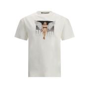 Kristal Pin Up T-Shirt Palm Angels , White , Heren