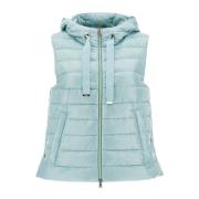 Licht gewatteerd gilet met capuchon Herno , Blue , Dames