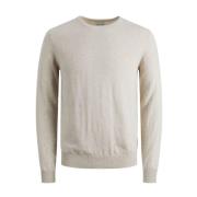 Beige Katoen Blend T-Shirt Heren Collectie Jack & Jones , Beige , Here...