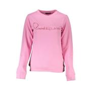 Geborduurde Sweater van Geborsteld Katoen Cavalli Class , Pink , Dames