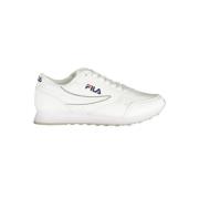 Witte vetersneakers met contrastdetails Fila , White , Dames