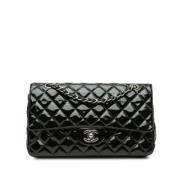 Pre-owned Leather chanel-bags Chanel Vintage , Black , Dames