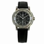 Pre-owned Leather watches Bvlgari Vintage , Black , Dames