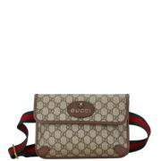 Pre-owned Canvas gucci-bags Gucci Vintage , Beige , Dames