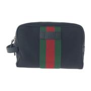 Pre-owned Canvas clutches Gucci Vintage , Black , Dames