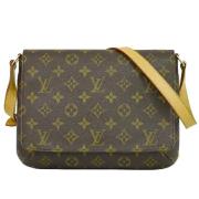 Pre-owned Canvas shoulder-bags Louis Vuitton Vintage , Brown , Dames