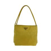 Pre-owned Canvas prada-bags Prada Vintage , Yellow , Dames