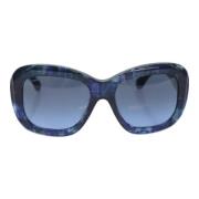 Pre-owned Plastic sunglasses Chanel Vintage , Blue , Dames