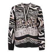 Dierenprint Lange Blouse Betty Barclay , Multicolor , Dames