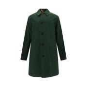 Dubbelbreasted geruite midi-jas Burberry , Green , Heren