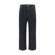 Rechte Jeans met Merkaccent Fendi , Black , Heren