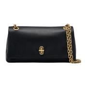 Dual Chain Wallet Zwart Elegant Compact Tas Marc Jacobs , Black , Dame...